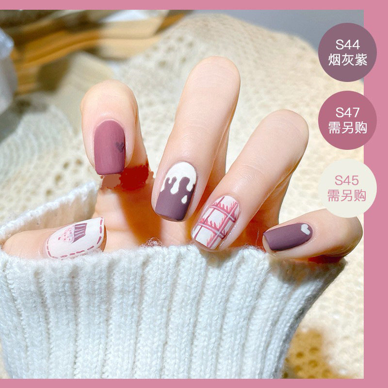 2023 new nail polish spring and summer color water-based frosted nail polish, non-peelable, baked and naturally dried, available for pregnant women 