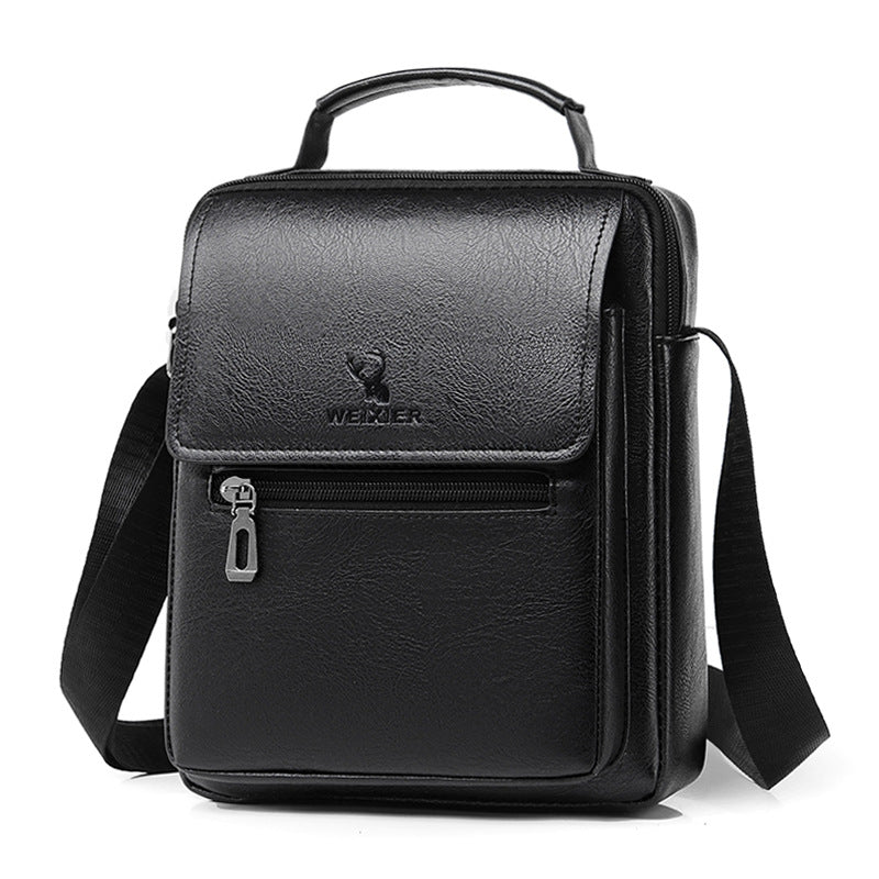 Men's Messenger Bag Business Shoulder Bag Hanging Bag Retro Casual Waterproof Large Capacity Messenger Bag ဒေါင်လိုက်လက်ကိုင်အိတ် အမျိုးသားများ