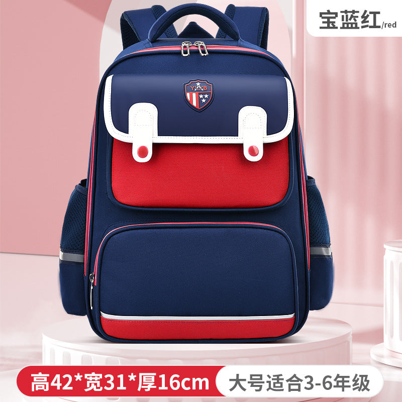 New schoolbags for primary school students grades 1-3-6 boys and girls children's schoolbags British large-capacity backpacks to reduce the burden 