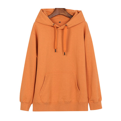 2022 new spring and autumn trend fashion loose high-quality thickened terry hooded pullover sweater long sleeves can be printed 