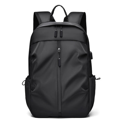 Kabinu new casual backpack 2021 Korean solid color washed business commuter computer backpack men's trendy student bag 