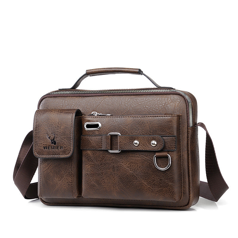 Shoulder Bag Men's Messenger Bag Men's Business Satchel Bag Messenger Bag Handy Shoulder Messenger Boys Casual Bag Men's Bag