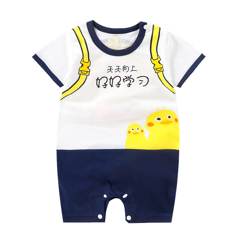 2022 Girls Summer Clothes Cotton Baby Jumpsuit Korean Version Ins Romper Baby Bag Fart Clothes Dropshipping 