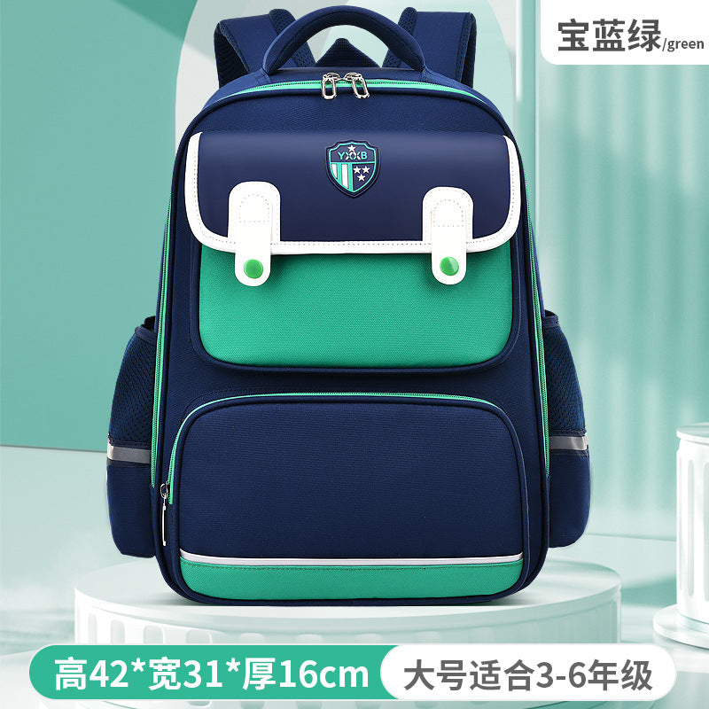 New schoolbags for primary school students grades 1-3-6 boys and girls children's schoolbags British large-capacity backpacks to reduce the burden 