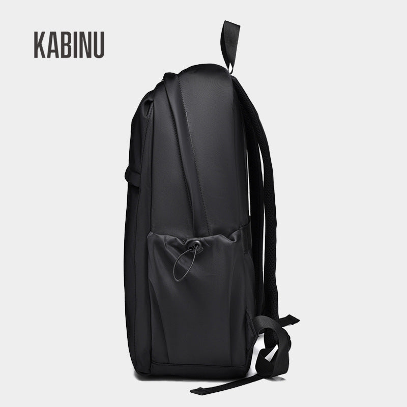 Kabinu casual backpack bag solid color Oxford cloth backpack water-repellent work computer bag middle school student school bag 