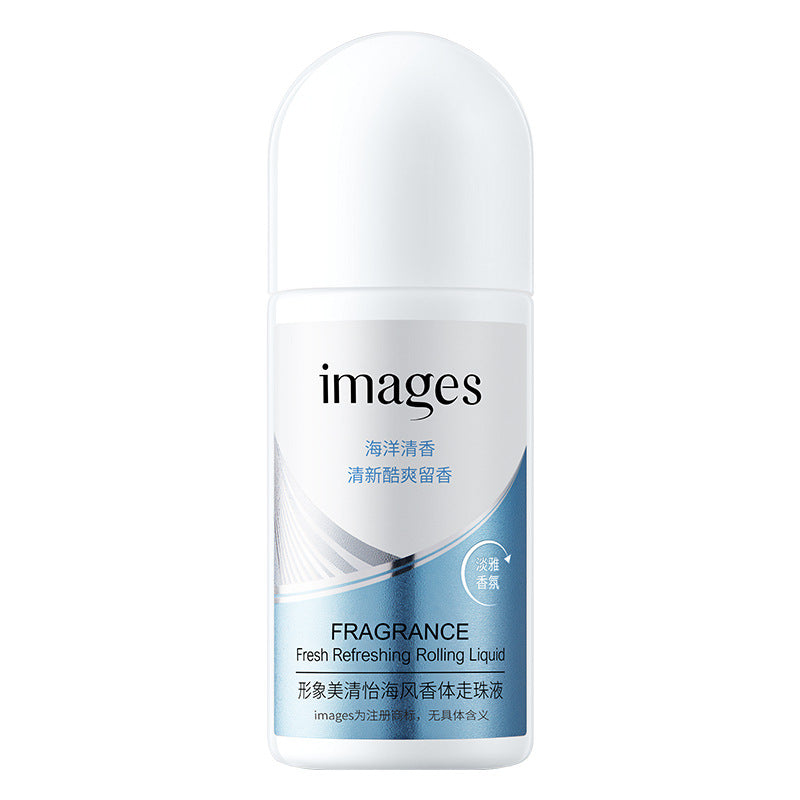 Beautiful image, energetic fresh deodorant roll-on liquid, refreshing and smooth antiperspirant and replenishing fragrance, gentle body cleansing antiperspirant 