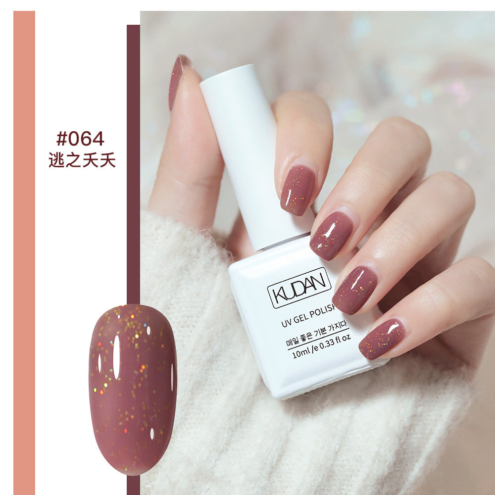 2023 New Style Nail Polish Gel No Odor Ice Transparent Nude Color Transparent Long-lasting Quick-Drying Nail Polish Manicure Nail Polish Gel Wholesale 