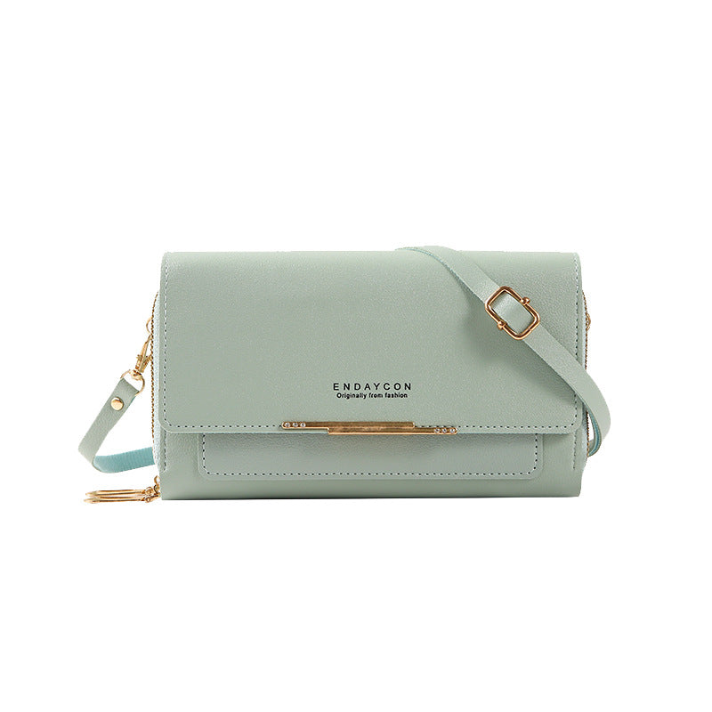 2022 new women's wallet Korean version large-capacity multi-functional shoulder bag mid-length clutch bag coin purse 