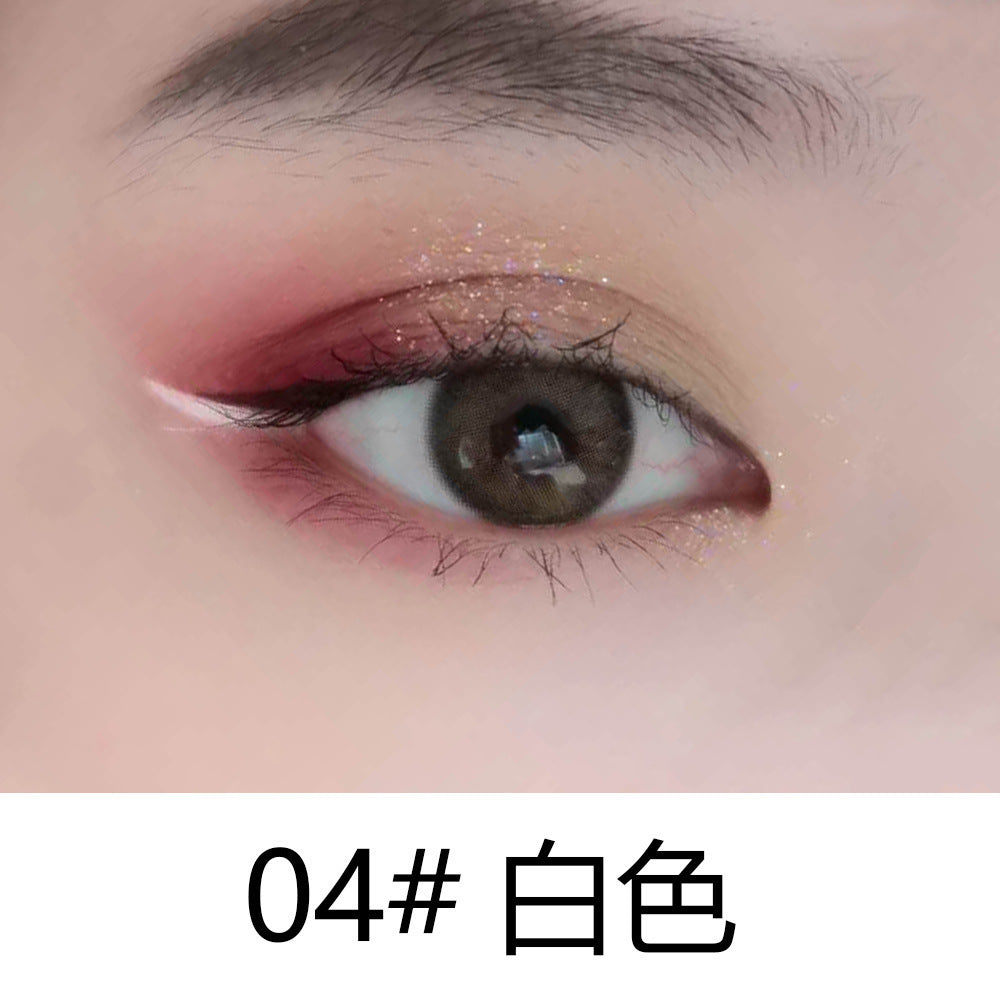 Douyin colour eyeliner အရည် ပန်းရောင် ခရမ်းရောင် အညိုနုရောင် sponge head ပါးလွှာသော eyeliner ကျောင်းသားများ တတ်နိုင်သော နယ်စပ်ဖြတ်ကျော်မိတ်ကပ် 