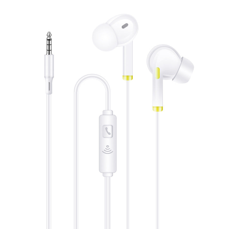 Baitong BET-11 ရောင်စုံ Intelligent Noise Canceling In-Ear 3.5mm Stereo Bass Headphones ဂျုံဝိုင်ယာထိန်းချုပ်မှုစက်ရုံနှင့်အတူ