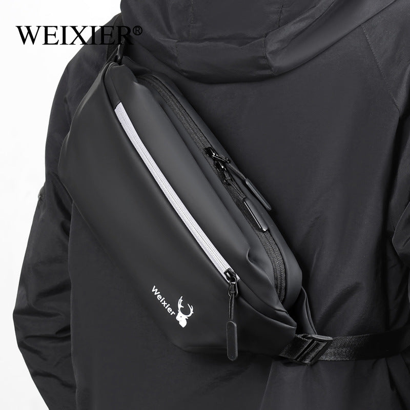 Mobile Phone Waist Bag Men's Messenger Bag Multifunctional Men's Waterproof Waist Bag Tactical Chest Bag Casual Men's Shoulder Bag