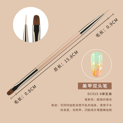 Japanese manicure pen brush set sweep pen double-ended construction pen light therapy painted line pen gradient pen wholesale