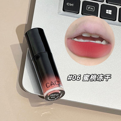 CACE Twilight Matte Lip Mud Silky Colorful White Velvet Lip Glaze ဘက်စုံသုံးနိုင်ပြီး တတ်နိုင်သော ခြောက်ရောင်ရနိုင်သည် 