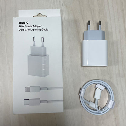 High-quality certified version single C port pd20w is suitable for Apple fast charging charger pd fast charging head 