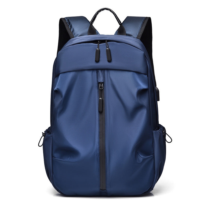 Kabinu new casual backpack 2021 Korean solid color washed business commuter computer backpack men's trendy student bag 