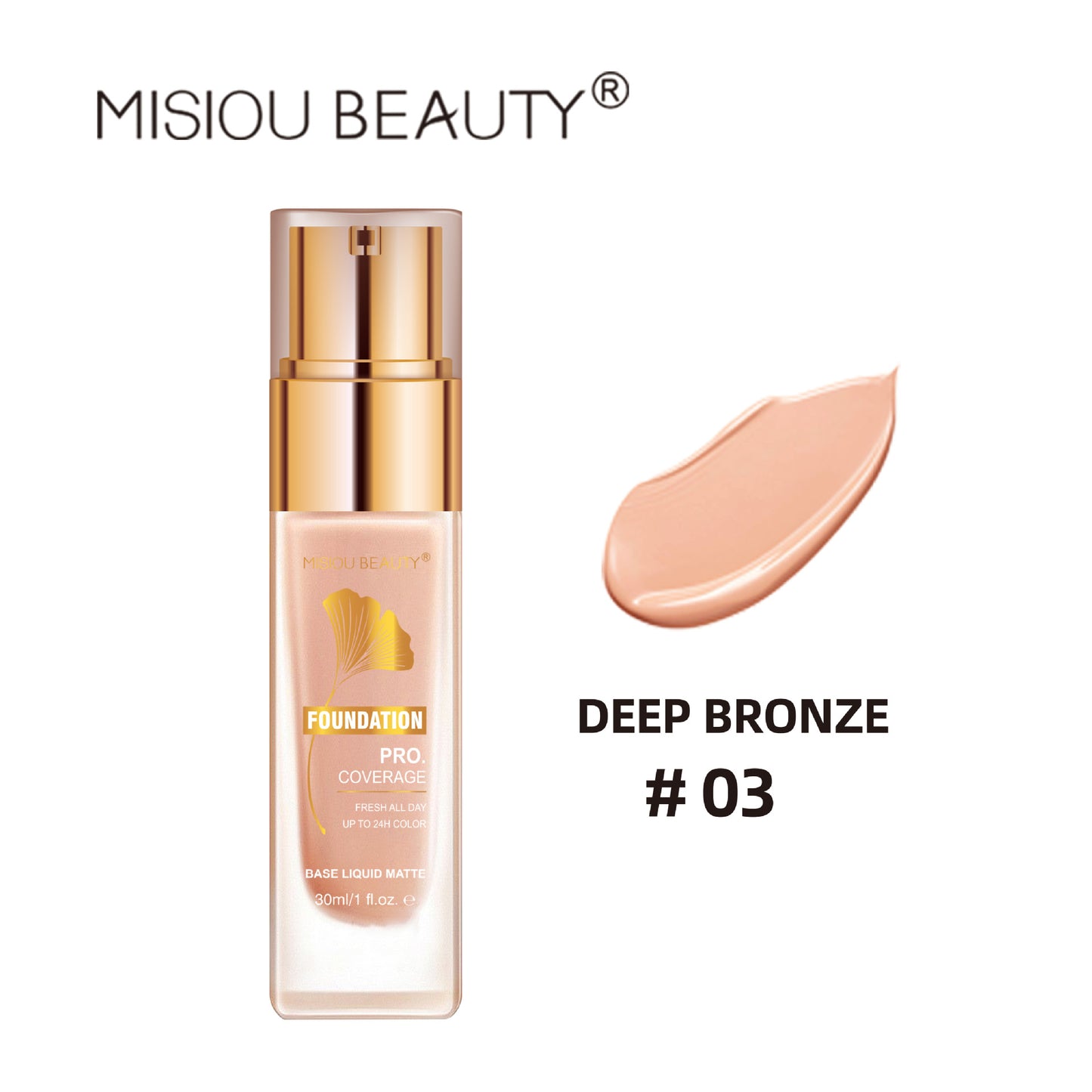 MISIOU BEAUTY Clear Concealer Liquid Foundation Waterproof Oil Control Face Correcting Concealer Setting Makeup Refreshing Moisturizing Powder 