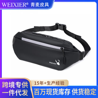 Mobile Phone Waist Bag Men's Messenger Bag Multifunctional Men's Waterproof Waist Bag Tactical Chest Bag Casual Men's Shoulder Bag