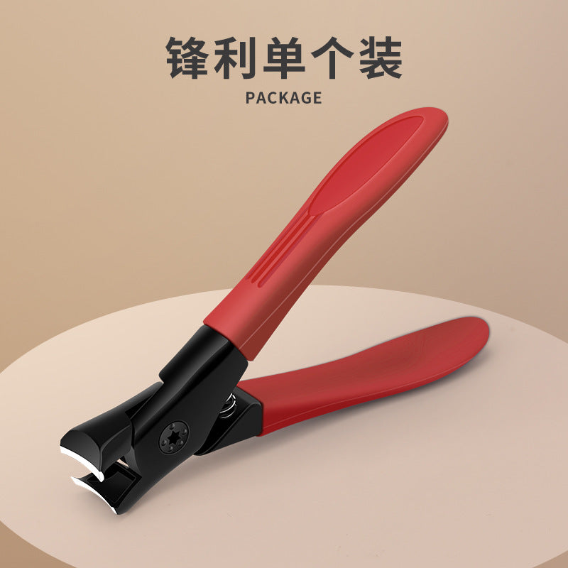 Household large anti-splash high-end nail clipper single pack large opening imported nail scissors large mouth scissors nail clippers 