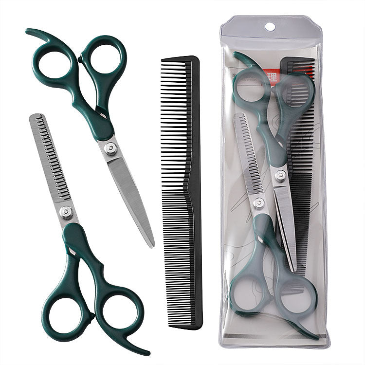 Children's stainless steel hairdressing special pet scissors full set of dental scissors flat scissors hairdressing tools barber scissors set 