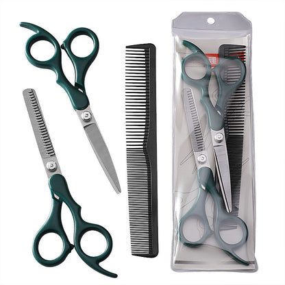 Children's stainless steel hairdressing special pet scissors full set of dental scissors flat scissors hairdressing tools barber scissors set 