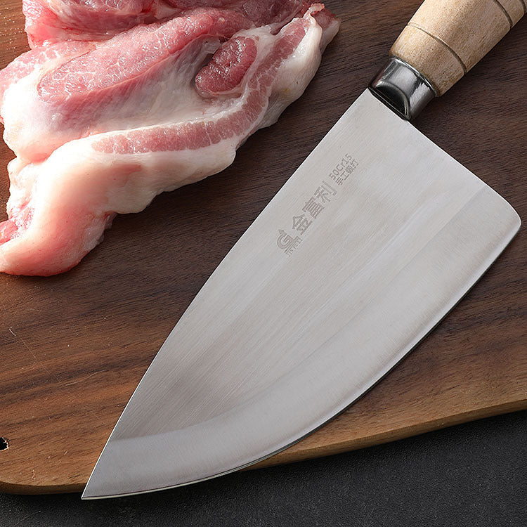 Forged kitchen dividing knife, stainless steel meat cutting knife, butcher knife, household meat cutting knife 