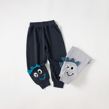 Cross-border children's clothing spring new products 2024 children's pants three-dimensional cartoon trendy children's pants boys' sports pants one piece drop shipping 