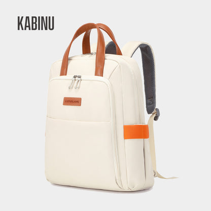 Kabinu women's backpack bag backpack computer bag business laptop bag female middle school student school bag logo 