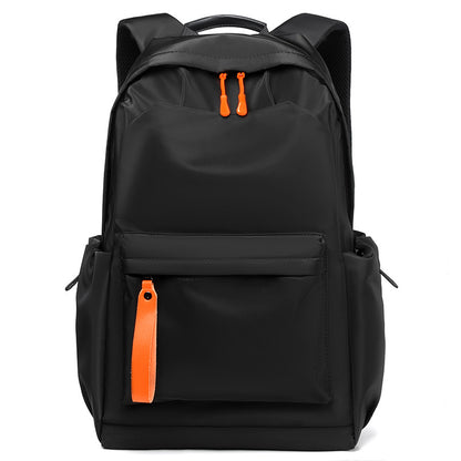 Kabinu new casual backpack 2023 Korean solid color washed business commuter computer backpack men's trendy student bag 