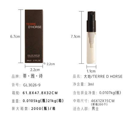 Internet celebrity with the same fragrance 3ml trial perfume women's perfume q version test tube perfume sample wholesale replacement for big-name perfume 