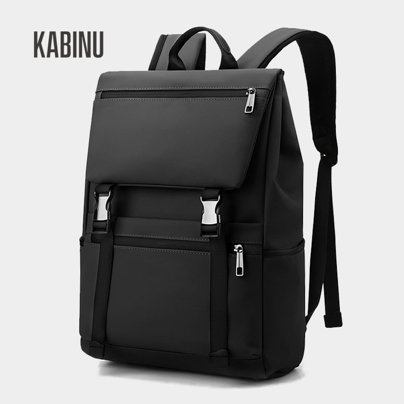 Kabinu new backpack Oxford cloth solid color business commuter backpack computer backpack middle school student bag 