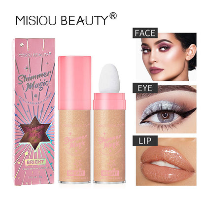 MISIOU BEAUTY cross-border new product fairy makeup highlight powder brightens the whole body highlight powder contour powder 