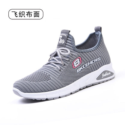 Shoes women's 2023 new trend flying woven single shoes foreign trade women's shoes soft sole shoes casual sports shoes women 