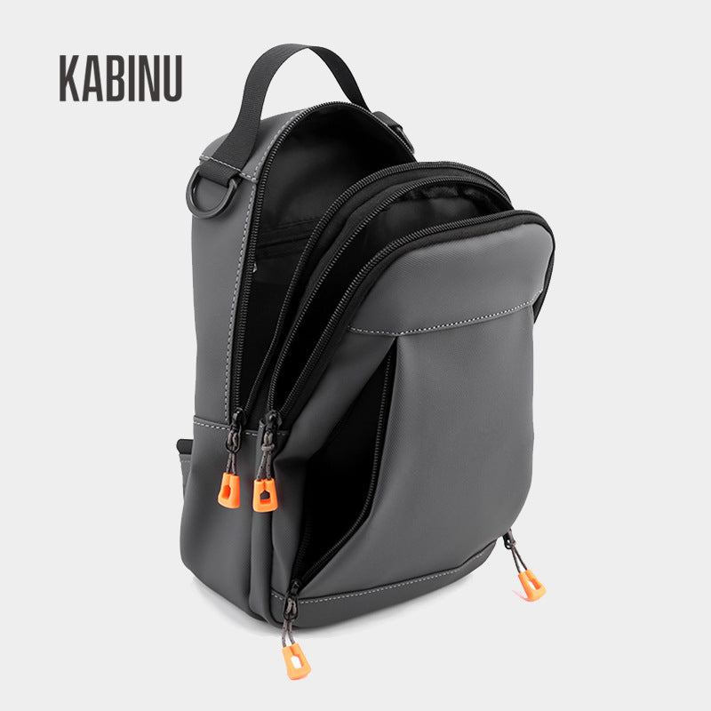 Kabinu new chest bag bag film business casual shoulder bag travel mobile phone bag usb student crossbody bag 