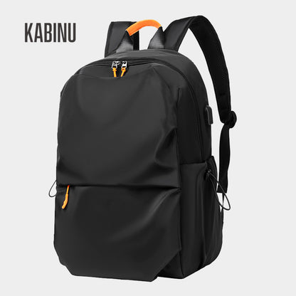 Kabinu2022 new backpack outdoor casual backpack solid color business commuting computer bag middle school student school bag 