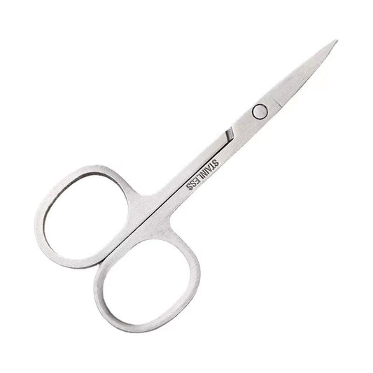 Manufacturer stainless steel eyebrow trimming scissors, beauty scissors, nose hair scissors, round head scissors, elbow scissors, pointed scissors, beauty tools 