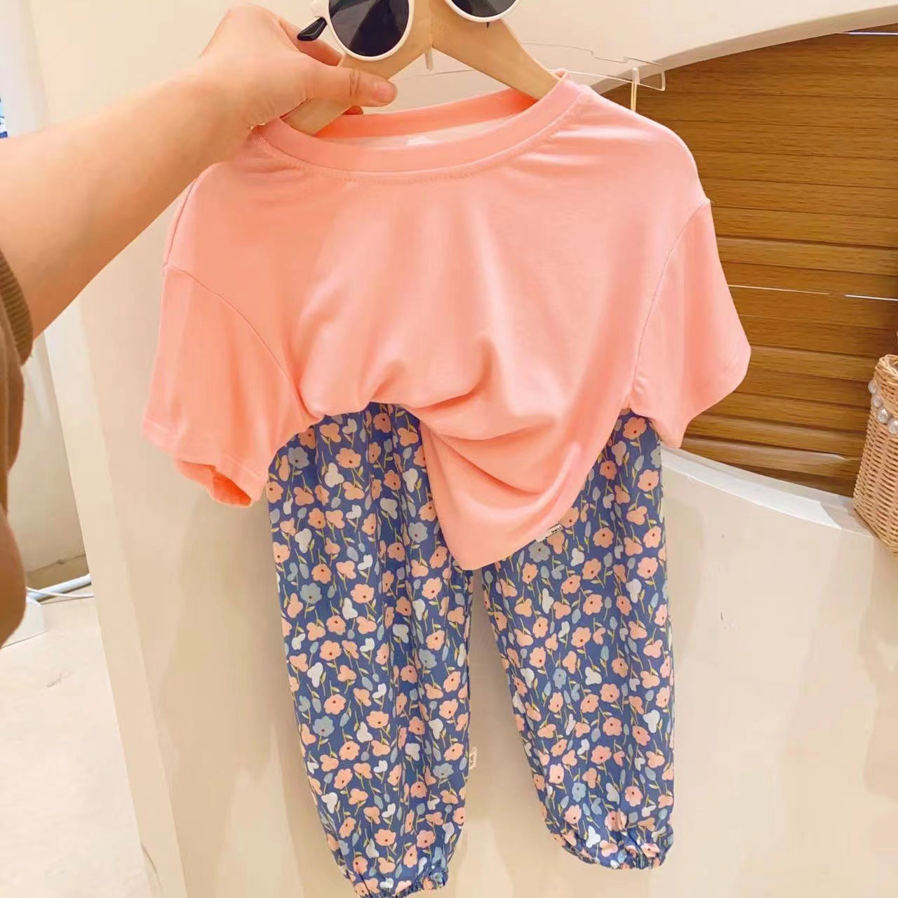 2023 Summer New Style Girls Cartoon Printed Loose Clothes Fashionable Versatile Casual Fashionable Anti-Mosquito Pants Trendy Pants 