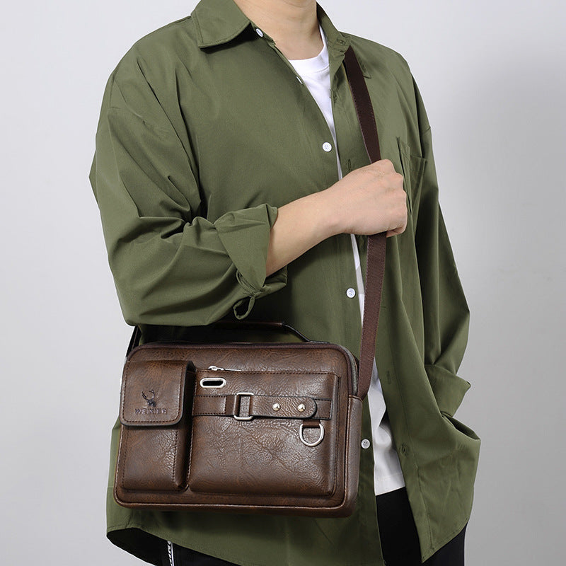 Shoulder Bag Men's Messenger Bag Men's Business Satchel Bag Messenger Bag Handy Shoulder Messenger Boys Casual Bag Men's Bag