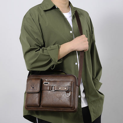 Shoulder Bag Men's Messenger Bag Men's Business Satchel Bag Messenger Bag Handy Shoulder Messenger Boys Casual Bag Men's Bag