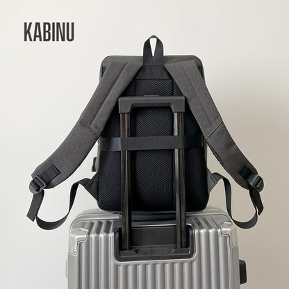 Kabinu business computer bag commuter computer backpack Oxford cloth stitching USB charging backpack waterproof bag 