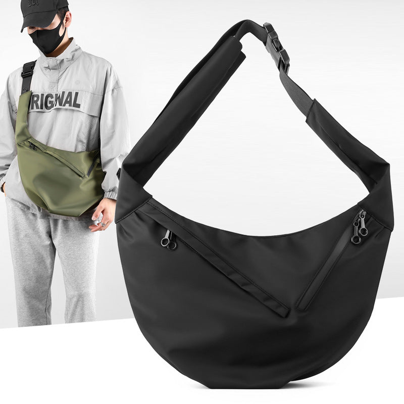 Simple casual bag men's Messenger bag portable outdoor men's bag shoulder bag large capacity tooling bag messenger bag 