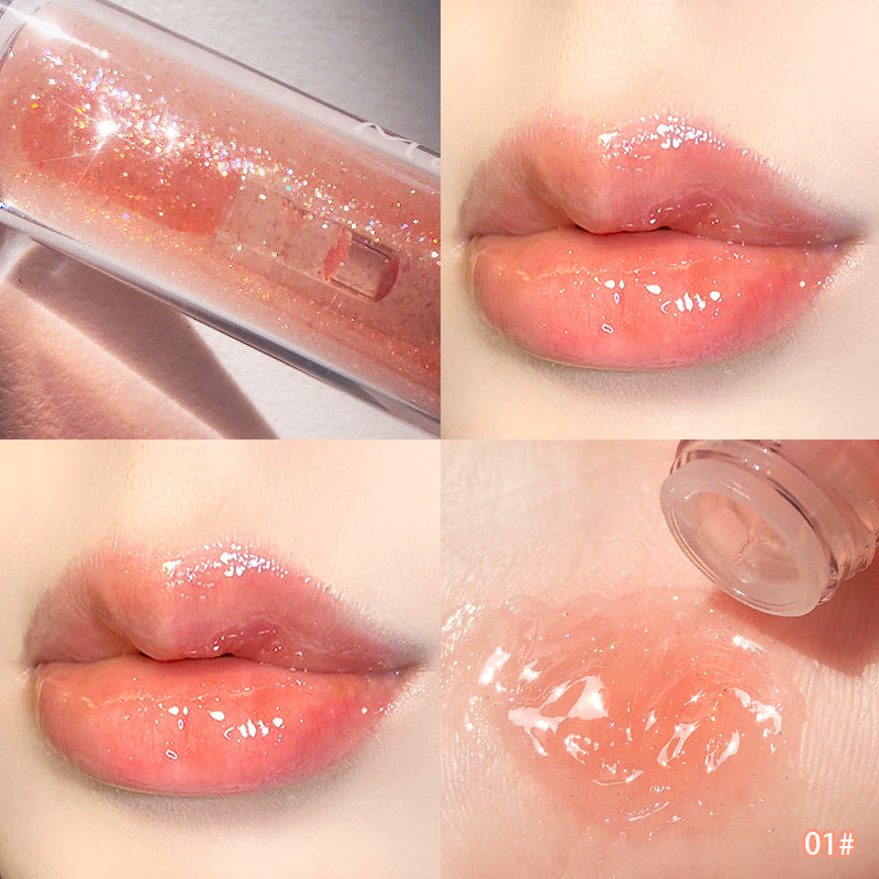 Maxfine water light beautiful lip gloss Dudu lip glaze mirror moist and non-fading color makeup wholesale student hot sale