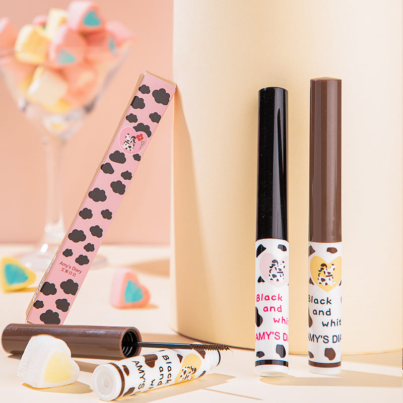 SUAKE polka-dot mascara Dalmatian thick curls slender head mascara is not easy to smudge cross-border makeup 