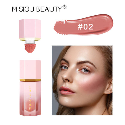 MISIOU BEAUTY နယ်စပ်ဖြတ်ကျော် အလှကုန် အရည် blush eye shadow contouring နေလောင်ခံ အမျိုးသမီး facial rouge watercolor မိတ်ကပ် 