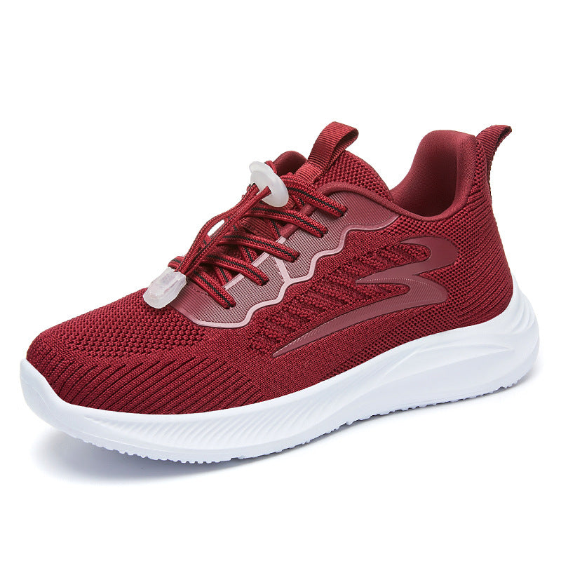 Women's Shoes Spring 2023 New Flying Weaving Women's Shoes Casual and Comfortable Single Shoes One-piece Delivery Sports and Leisure Mom Shoes 