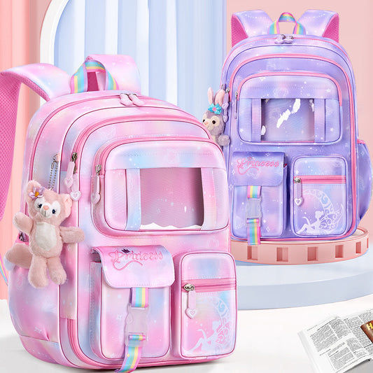 school bag new lightweight school backpack shoulder bag backpack girl children primary school school bag wholesale 