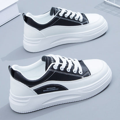 Small white shoes women's 2021 spring new board shoes women's shoes color matching flat shoes female students Korean version QR661 