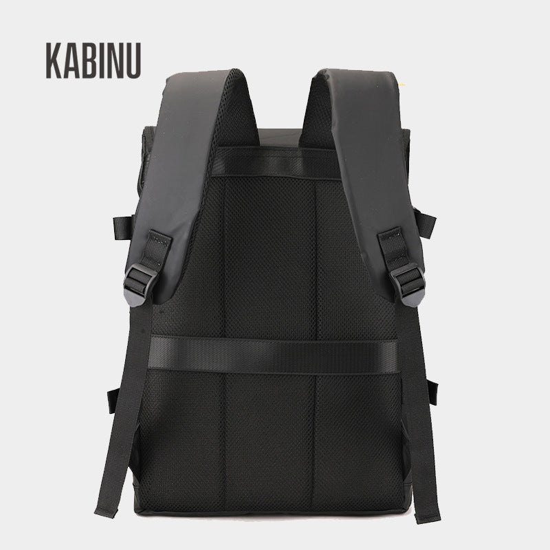 Kabinu casual backpack reflective strips Oxford cloth business computer bag middle school student school bag simple outdoor backpack 