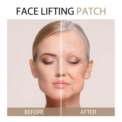 Invisible facial lifting tape, face lifting tape, firming and tightening chin, diluting fine lines, lifting and shaping, V-shaped small face tape 