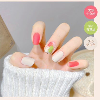 2023 new nail polish spring and summer color water-based frosted nail polish, non-peelable, baked and naturally dried, available for pregnant women 