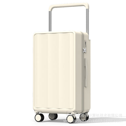 2023 New Wide Trolley Luggage Women's Universal Wheel Multifunctional Strong and Durable Travel Code Box Large Capacity 